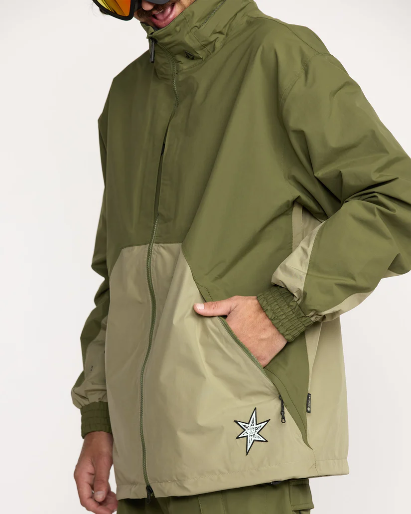 Volcom Longo Gore-Tex Jacket dark olive - Afbeelding 2